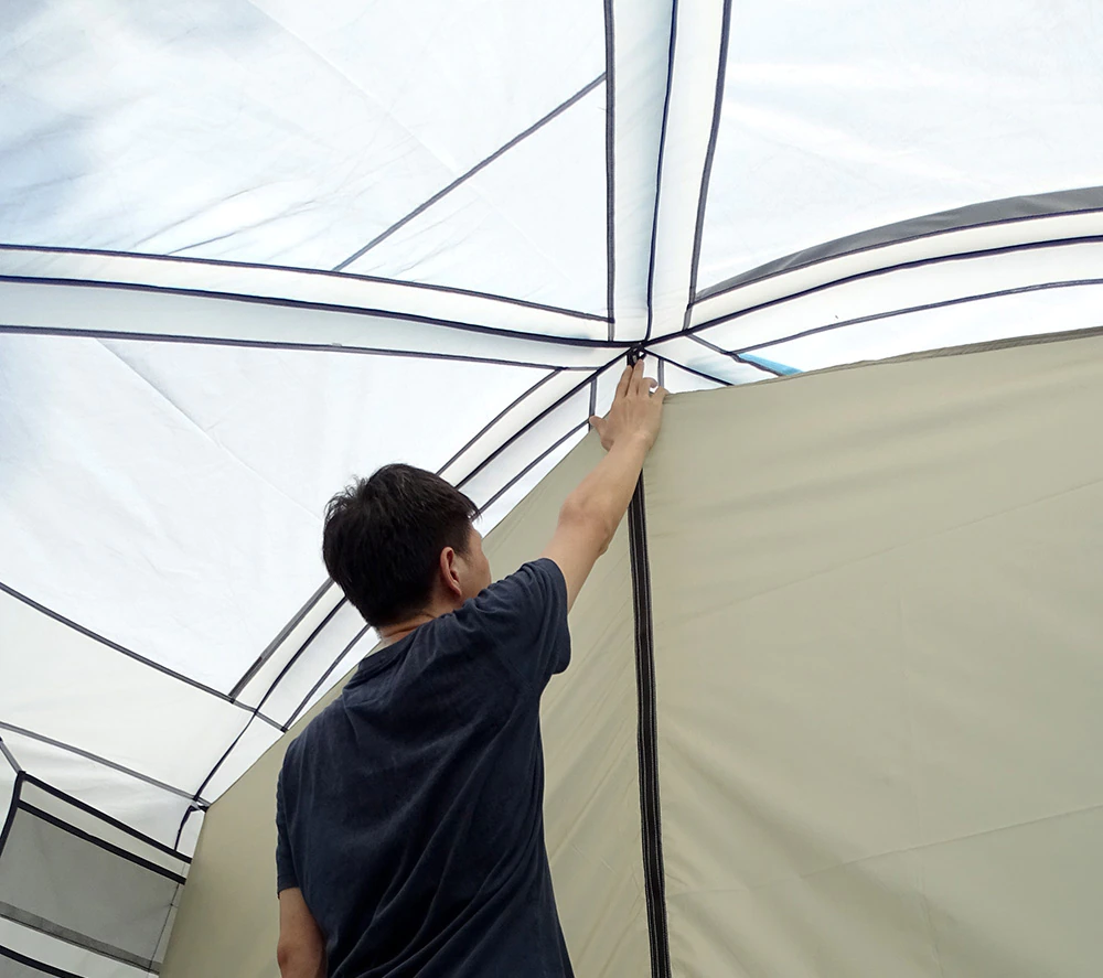 Cheap Goat Tents Large Camping Tent Outdoor Big Family Tent 8 10 12 Person Party Tent Waterproof Cabin Camp Anti UV Marquee Tents Tents 